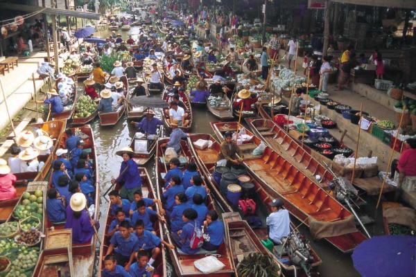 thailand photo Floating Market